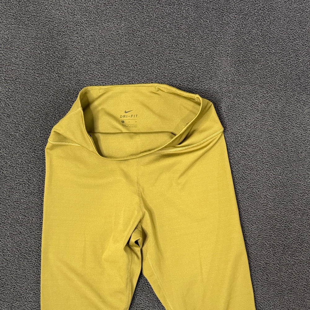 Nike Olive-Yellow Dri-FIT Leggings
